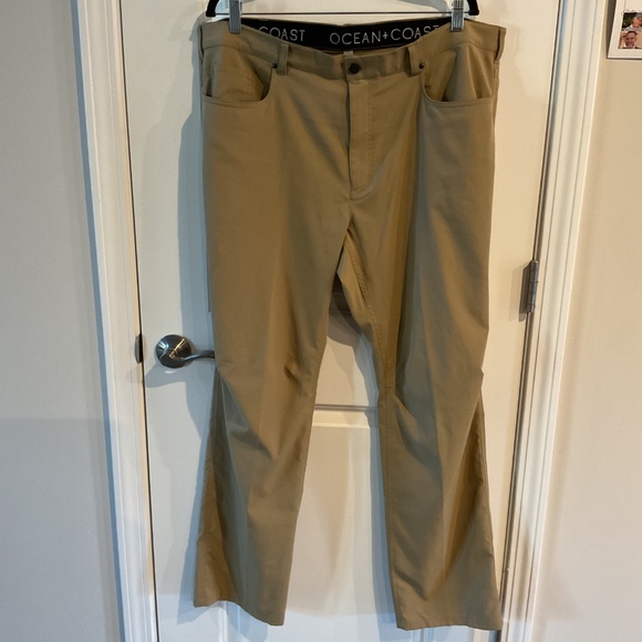 Ocean + Coast 5 Pocket Stretch Pants - 40x32 - Nature Tan - Picture 4 of 10